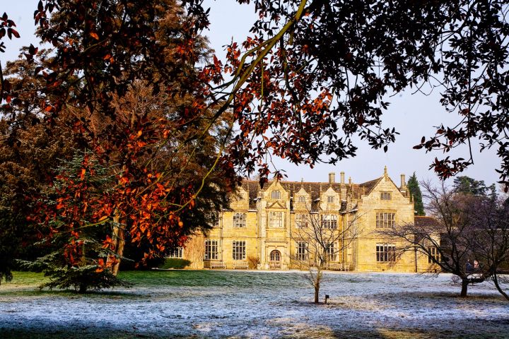 Snow on the Mansion Lawn