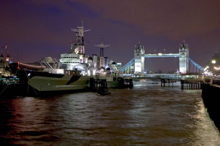 HMS Belfast and Tower Bridge