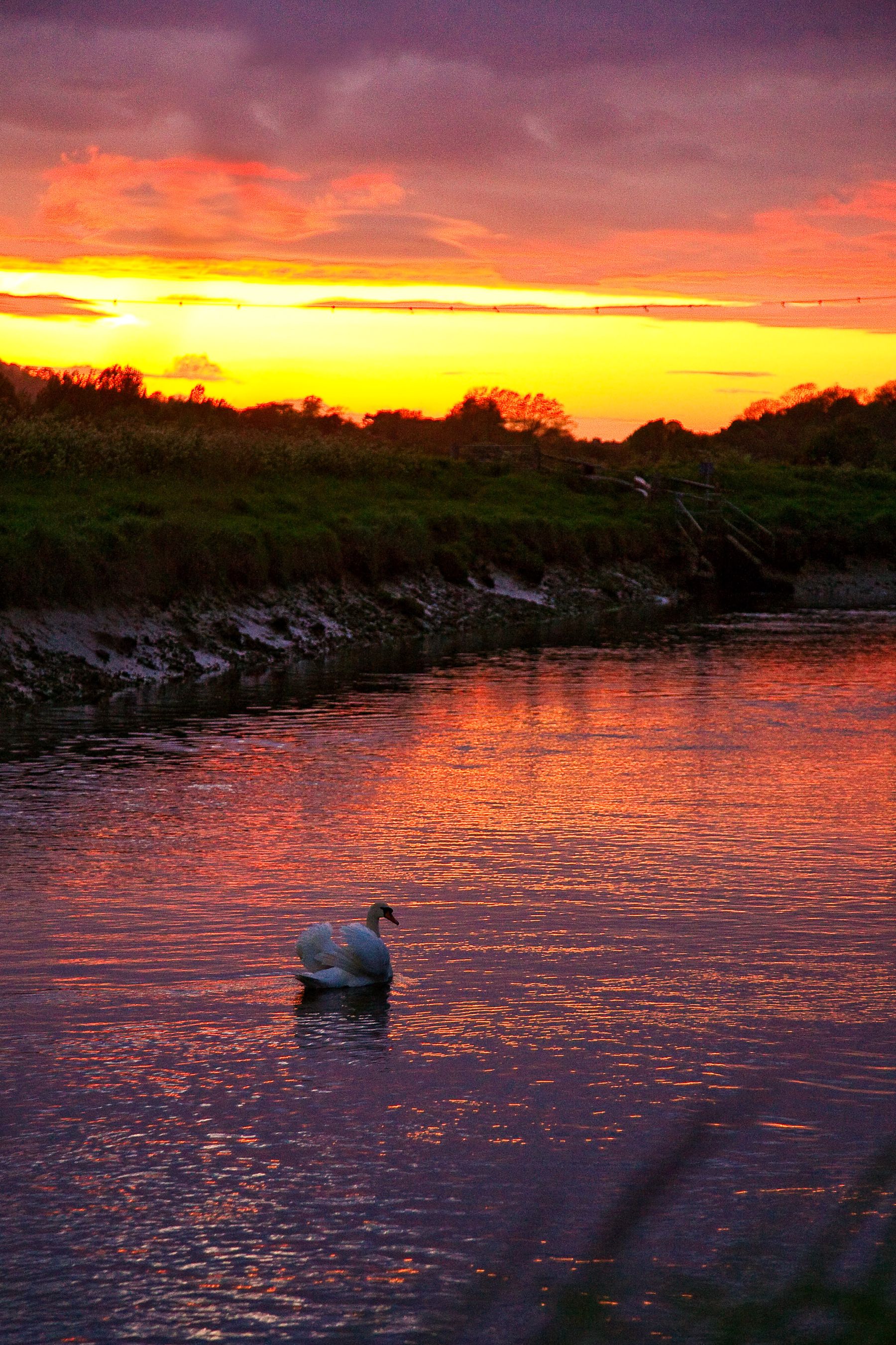 Adur Sunset Reflections, River Adur