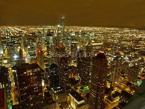 Chicago at Night Photo